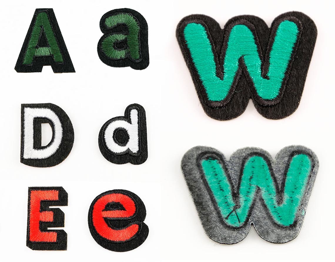 Cartoon Clothing Embroidered Patches Self Adhesive Die Cut Border