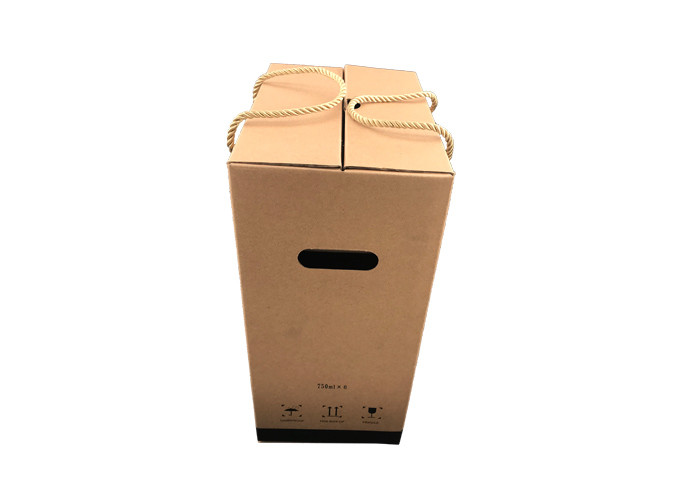 Luxury Recyclable Double Bottle Wine Box Environmental Protection OEM Service