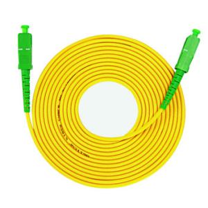 Wholesale SC APC Fiber Optic Patch Cord 3.0mm PVC/Yellow SM Fiber Optic Jumper Cable from china suppliers