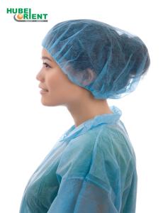 Wholesale Lightweight Latex Free PP Nonwoven Disposable Bouffant Cap from china suppliers