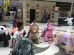 Hansel coin operated 4 wheel kid ride electric animal scooter in mall