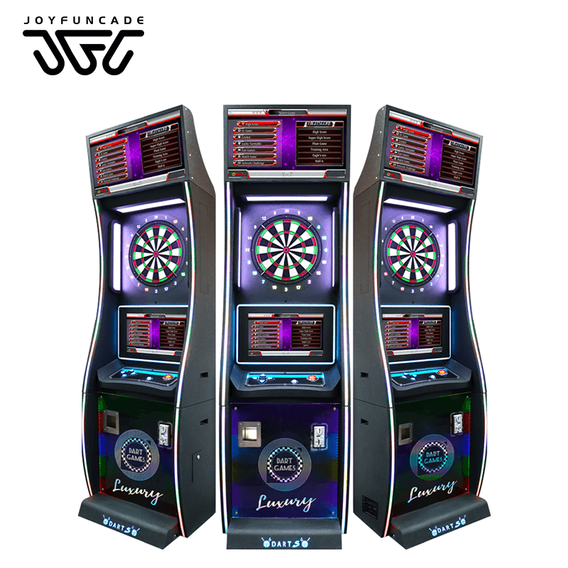 Multilingual Support Dart Board Arcade with Branding Options Custom Ads Dart Machine For Sale