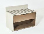 Hampton Inn Hotel New Design Luxury Bedroom Furniture HPL luggage bench with one