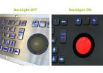 LED Backlit 5VDC PS2 Industrial Metal Keyboard Stainless Steel 68keys