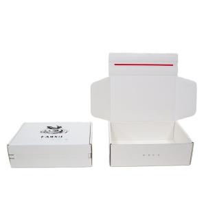 Wholesale Rectangle White Corrugated Mailer Boxes Zipper Cardboard Box For Gift Packaging from china suppliers