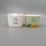 Food Grade Biodegradable Paper Bowls Virgin Wood Pulp Film Lamination