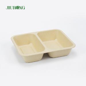 Wholesale Disposable Biodegradable Sugarcane Clamshell Food Container 3 Compartment from china suppliers