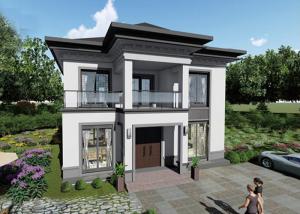 Wholesale USA Modular Home Environmental Prefab House Light Steel Structure Villa for Family from china suppliers