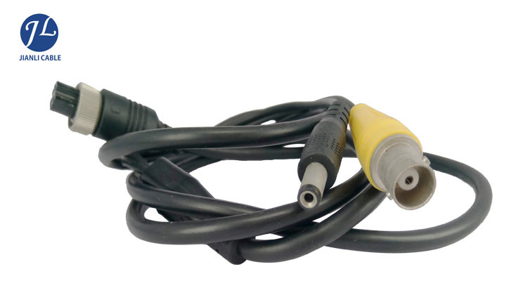 Yellow color RGU59 BNC RCA cable , BNC coaxial Cable for DVR Monitor System