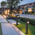 Rotatable LED Lawn Lights Double Head , Waterproof 9w Cob Outside Lawn Lights