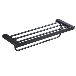 Wholesale Double towel rack83211B -Square Black&amp;Stainless steel 304 &amp;Bathroom &amp;kitchen&amp;Sanitary from china suppliers