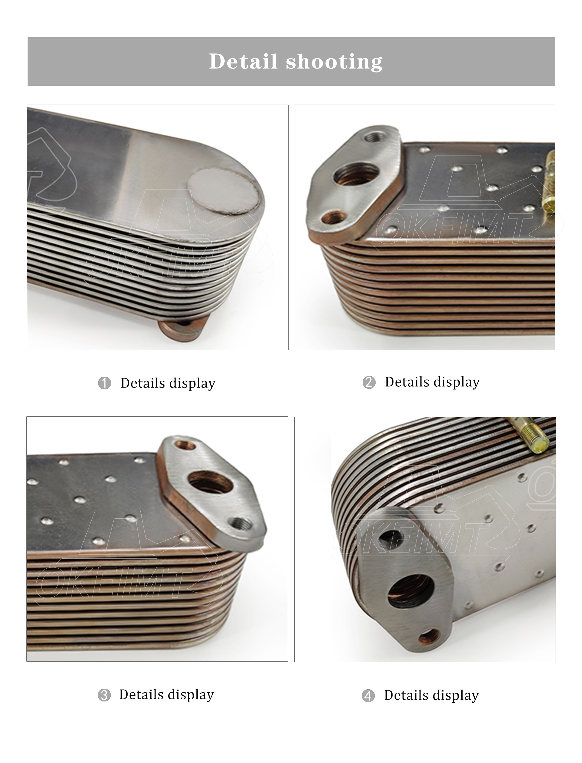 6211-61-2111 Oil Cooler core for Komatsu PC600-3/710-5 6D140-12P WA500-3 GD825