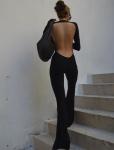 Small Quantity Clothing Manufacturer 85% Polyester 15% Spandex Women Balckless