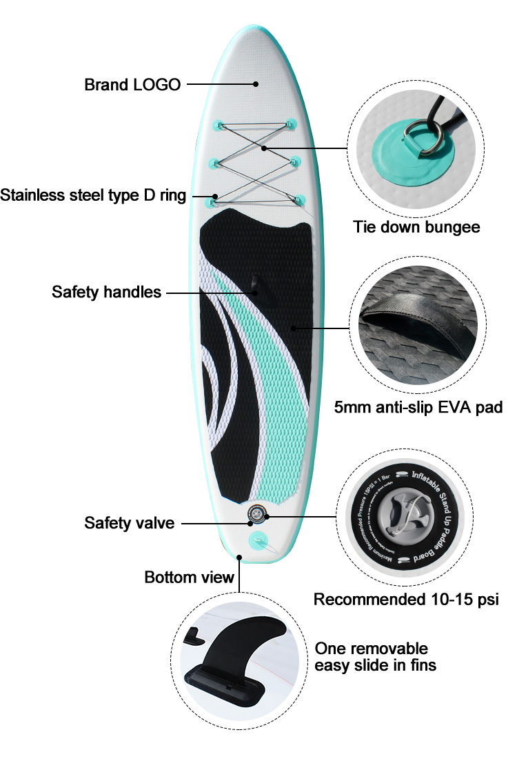 Mini Games Racing SUP 10'6 Paddle Board Set Inflatable Stand For Kids And Adult