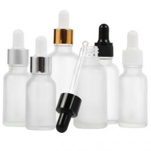Wholesale 15ml / 50ml / 30ml Glass Bottles , Reusing Frosted Dropper Glass Bottle from china suppliers