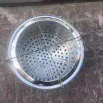 Camping 14 Inches Ound Fire Pit BBQ 304 Stainless Steel Smokeless Stove