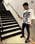 280g Fabric Weight Custom Logo DTG Print Men's Box T-Shirt with Vintage Acid