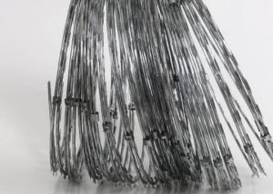 Wholesale Small Loop Concertina Razor Barbed Steel Wire With Clips Single & Cross Razor Type (BTO-22) from china suppliers