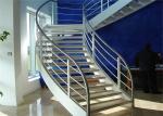 Steady Structure Building Curved Stairs , Contemporary Wooden Spiral Staircase