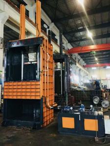 Wholesale Vertical Press Bale Push Out By Cylinder Baler Machine For Compress Waste Paper from china suppliers