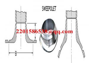 Wholesale Forged Steel Pipe Fitting Saddle Pad Carbon Steel ASTM A105 Sweeploet from china suppliers