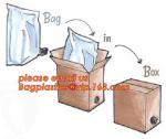 LIQUID CHEMICAL PACK POUCH BAG, SOUP,MILK,WINE,BAG IN BOX JUICE BAG,VALVE BAG