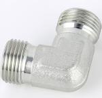 Metric Male Hydraulic Hose Adapter 90 Degree Elbow for Galvanized Sheet