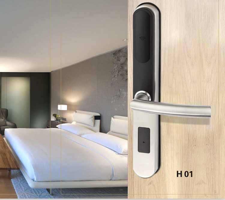 Combination Slim Smart Hotel Lock , Electronic Door Lock With Biometric