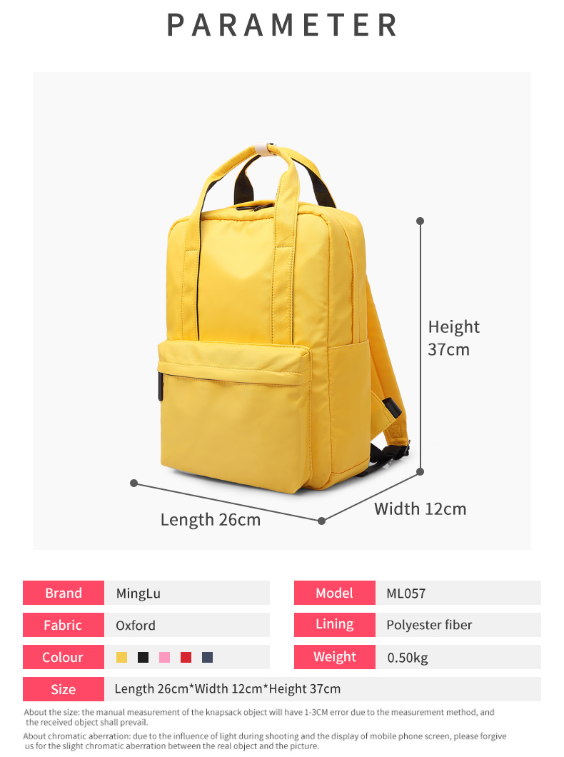 Factory wholesale new Customized Stylish Pink Teenager Book Bag School Bag Backpack