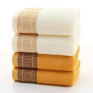 Wholesale Ultra Soft Bamboo Cotton Hotel Towels Customized for Adults Woven Solid Color from china suppliers