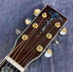 Ebony Fingerboard Solid Spruce 45D Style Acoustic Guitar Cocobolo Acoustic