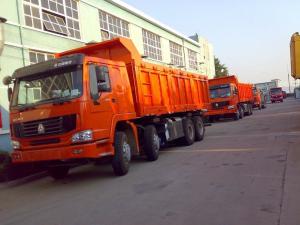 Wholesale HOWO Dump Truck Tipper Truck 300L Fuel Tank Heavy Duty Dump Truck 8x4 Driving Type from china suppliers