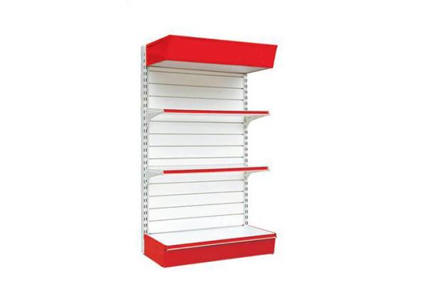 Supermarket Flooring Mounted Retail Store Fixtures , Heavy Duty Slat Board