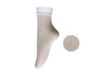 Professional Red Lace Ankle Socks Front Geometric Jacquard Anklets