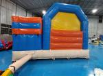 Puncture Resistant Childrens Bouncy Castle With Slide Dogs Cartoon Theme