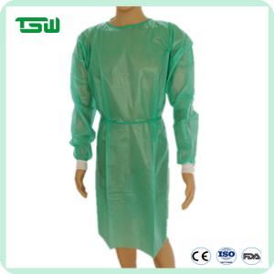 Wholesale CE Approval Knitted Cuff Elastic Cuff Disposable Medical Gowns from china suppliers