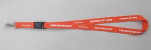 Wholesale Corporate branded logo polyester neck lanyard with screen printed, custom imprint lanyards from china suppliers