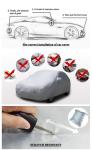 All Weather Protection Waterproof Boat Cover 22' - 24' L Sleek Light Grey Color