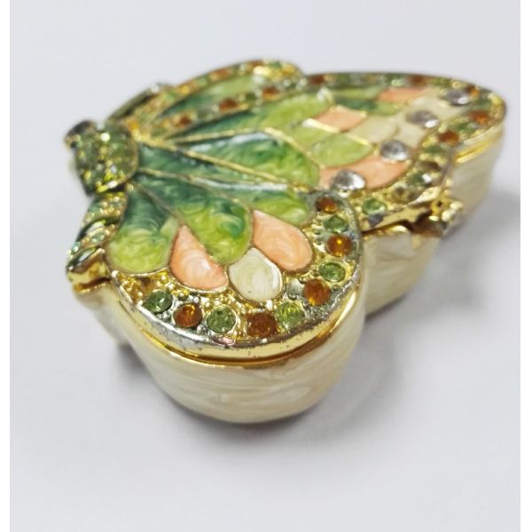 butterfly shape metal jewelry box for ladies gift