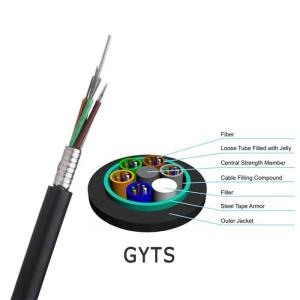Wholesale GYTS Outdoor Fiber Optic Cable Telecommunication Steel Tape Armored Stranded Loose Tube from china suppliers