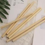 Pointed Ended 20cm Organic Biodegradable OD12 Bamboo Drinking Straws