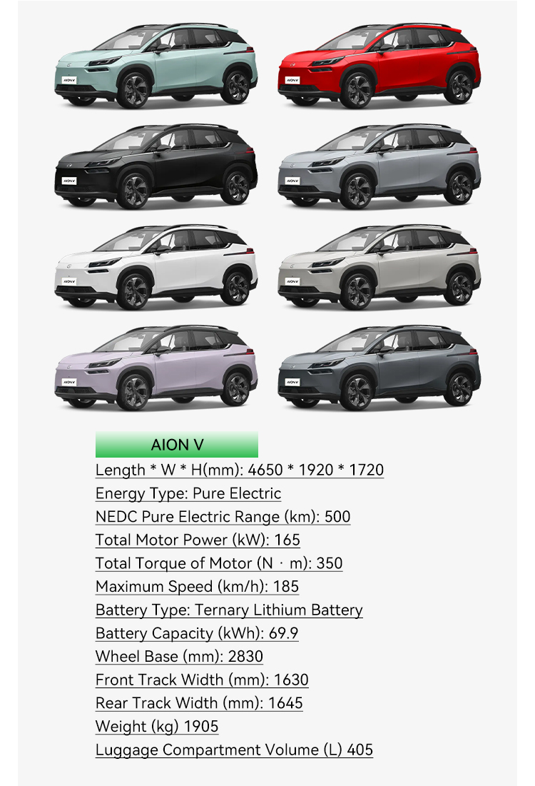 Revolutionize Your Commute with Aion Lx 600km NEDC Range 2220kg Weight Pure Electric Vehicle