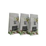 Biodegradable Plastic Food Packing Bag E Zipper Flat Bottom Coffee Packaging