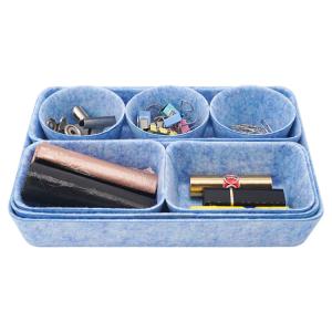 Wholesale wholesale integrated fashion portable felt bedside caddy felt drawer organizer box for table from china suppliers
