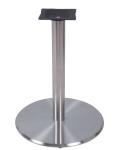 Round Base Metal Dining Table legs Height 28'' Stainless Steel Commercial