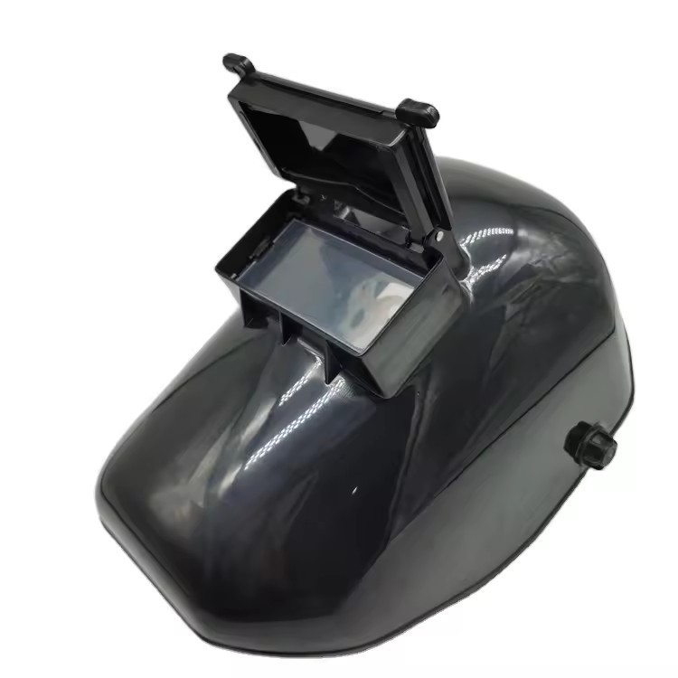 Widening Design Flame Resistant Function Protection Welding Mask With Glass Lens Automatic Darkening Welding Protection