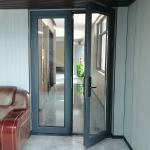 Aluminum Double Glaze Casement Doors With 10 Sealing Layers For Bedroom
