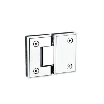 Bathroom glass clamp RS1809, Bevel 180 degree, Stainless steel 304, Satin or
