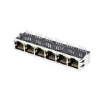 LPJ66404AENL 10/100 Base-T 1X6 Port RJ45 Female Connector