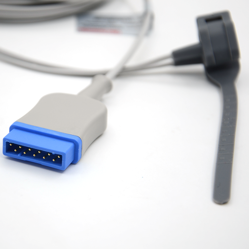 Reusable Adult Soft Tip Spo2 Sensor Probe Straps Spo2 Sensor Compatible GE Marquette 11pin Ge Spo2 Sensor